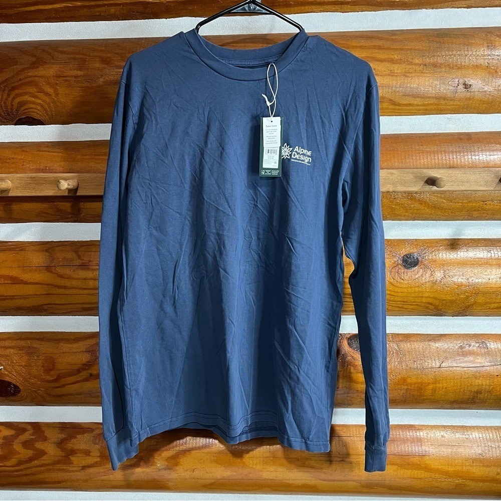 Alpine Design Men's Blue‎ Long Sleeve Shirt small